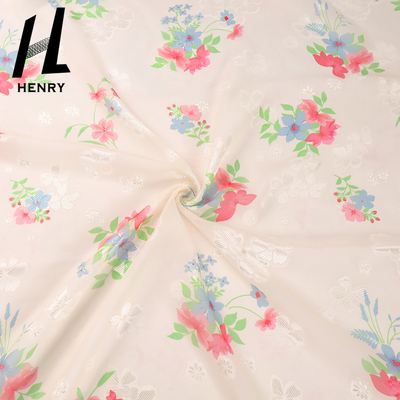 Poliestere su misura Tulle Mesh Fabric For Lady Dress di immaginazione del modello