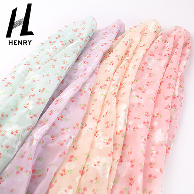 Chiffon floreale leggero di Mesh Soft Tulle Fabric Digital