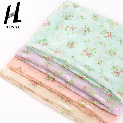 Stampa chiffona tessuta del tessuto molle di Tulle per gli indumenti del vestito