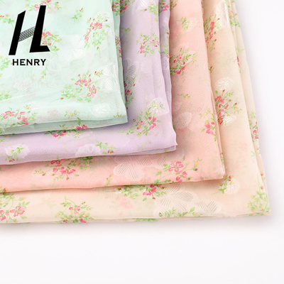 Stampa chiffona tessuta del tessuto molle di Tulle per gli indumenti del vestito