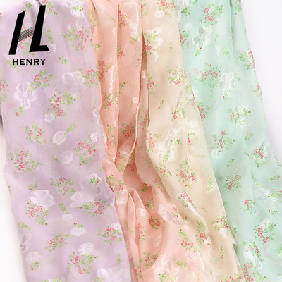 Stampa chiffona tessuta del tessuto molle di Tulle per gli indumenti del vestito