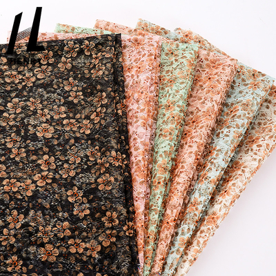 Ricamo su ordinazione Mesh Printed Fabric For Dress della stampa del tessuto di Tulle del poliestere di alta qualità delle vendite all'ingrosso