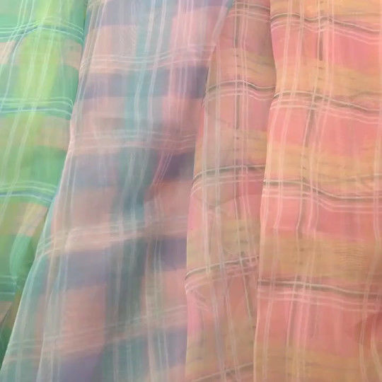 tessuto chiffon di Tulle dell'ampia stampa tridimensionale blu molle della stella di 150cm per i vestiti