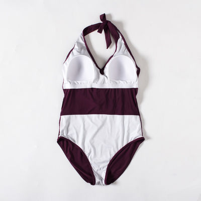 Costumi da bagno con ampia scollatura sulla schiena del poliestere della spiaggia di estate del bikini casuale del costume da bagno