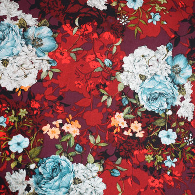 Vestito da sposa stampato floreale 100% dal rayon del tessuto molle della pianura della lettiera